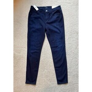 Ann Taylor Loft Jeans Womens 30/10 Dark Blue Denim Super Skinny Ankle New wTag